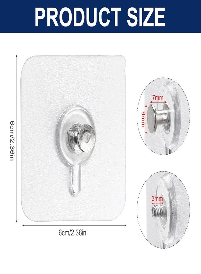 DALUCI Self Adhesive Wall Hooks (5 Pack) - Photo Frame Hooks for Wall Heavy Items Without Drilling | Heavy Duty Sticky Hanger Hook Nail Free Wall Hooks for Hanging Clocks & Keys (Photo Frame Hook, 5) - Image 3